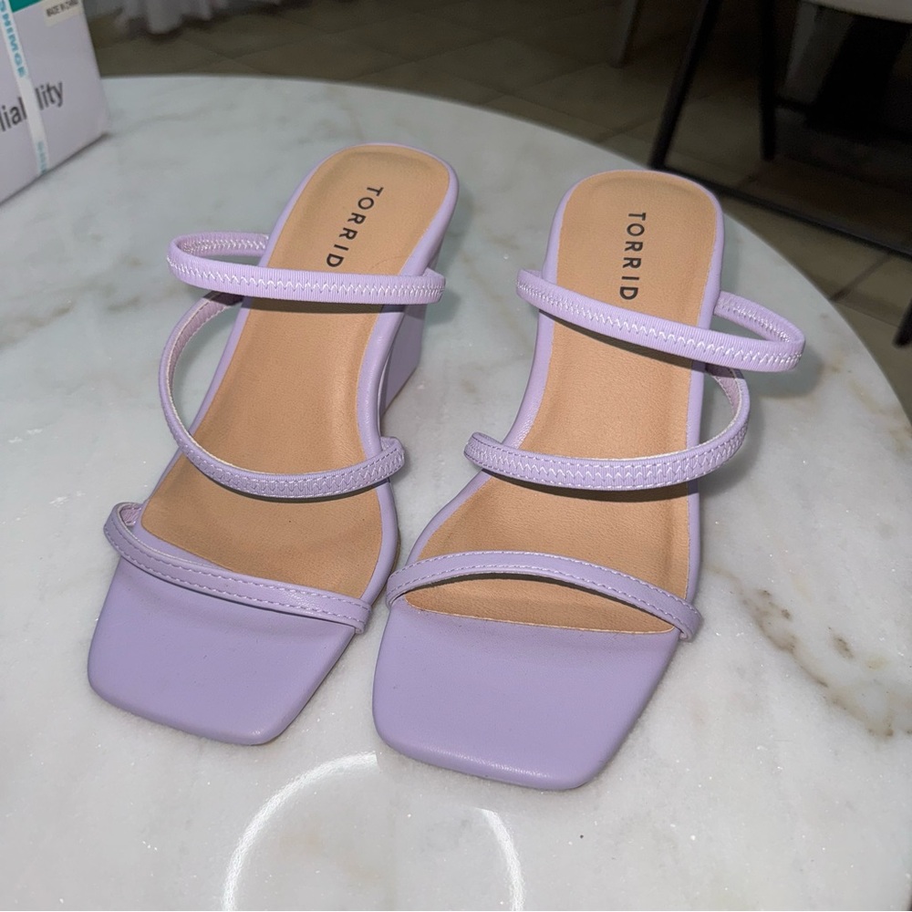Torrid Purple Wedge Sandals with Modern Design